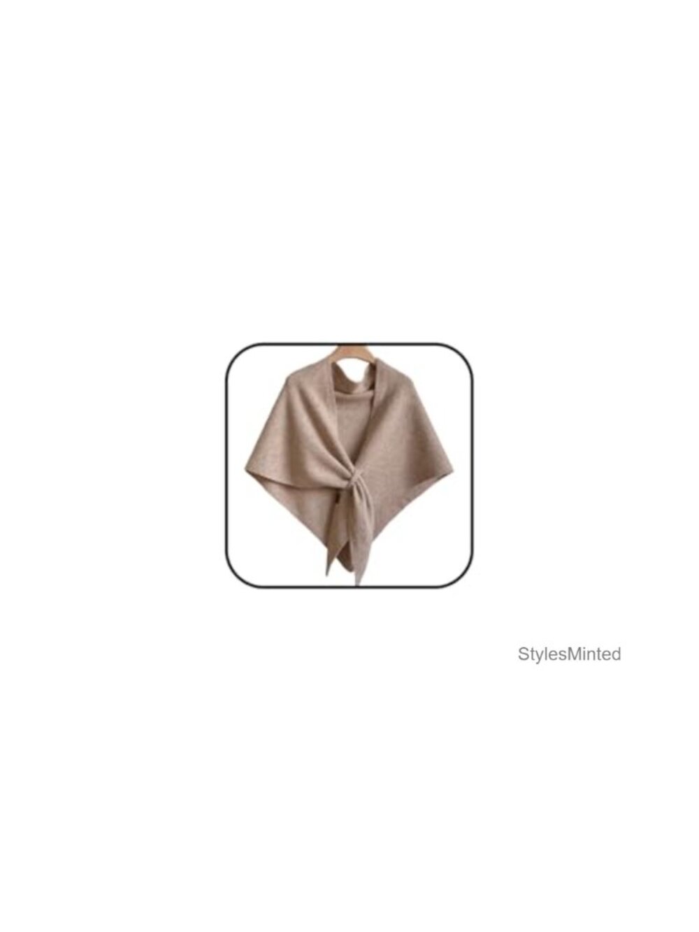 Wool Cashmere Blend Knitted Triangle Shawl Wrap Pashmina Scarf Women